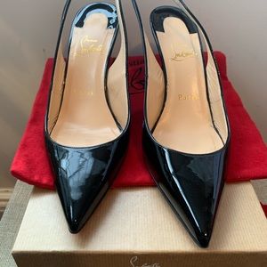 Christian Louboutin sling back pumps